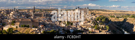 Panoramablick auf Stadt Toledo in Spanien Stockfoto