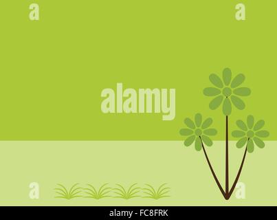 Abstrakte Werk Hintergrund in der Abbildung grün Konzept Stock Vektor