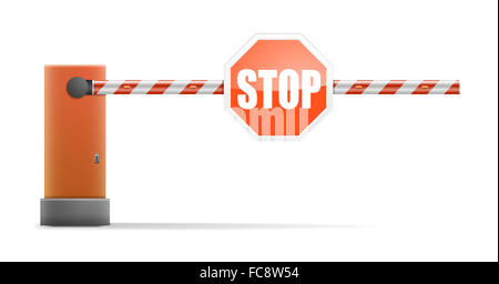 Auto-Barriere Stockfoto