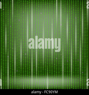 Binär-Code grünen Hintergrund Stockfoto