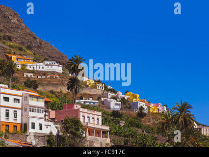 Dorf auf der Insel La Gomera - Kanarische Stockfoto