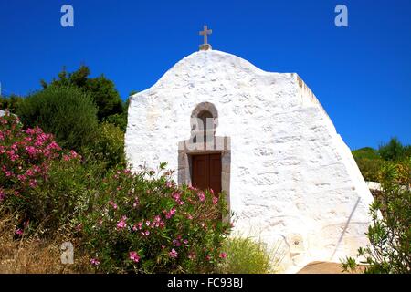 Kleine Kirche, Patmos, Dodekanes, griechische Inseln, Griechenland, Europa Stockfoto