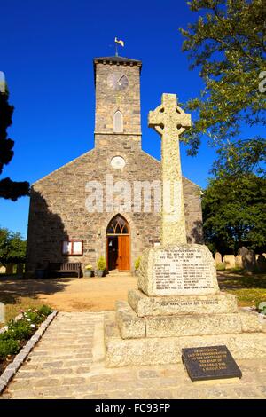 St.-Petri Kirche, Sark, Kanal-Inseln, Großbritannien, Europa Stockfoto