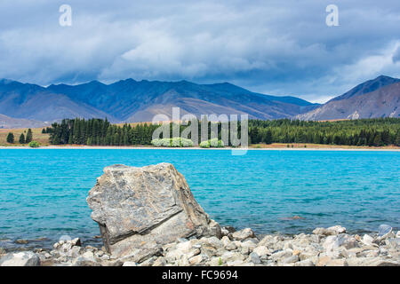 Lake Tekapo, Region Canterbury, Südinsel, Neuseeland, Pazifik Stockfoto