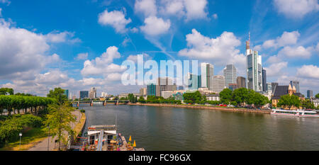 Die Skyline der Stadt Mains, Frankfurt Am Main, Hessen, Deutschland, europaweit Stockfoto