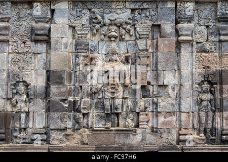 Sewu, buddhistischer Mahayana-Tempel. Zentraljava, Indonesien. Stockfoto