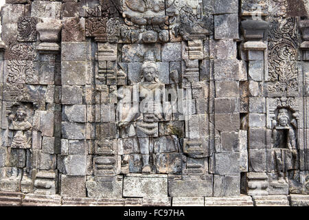 Sewu, buddhistischer Mahayana-Tempel. Zentraljava, Indonesien. Stockfoto