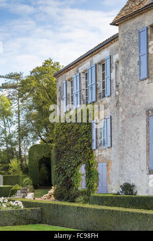 Marqueyssac Schloss und Gärten, Vezac, Dordogne, Frankreich Stockfoto