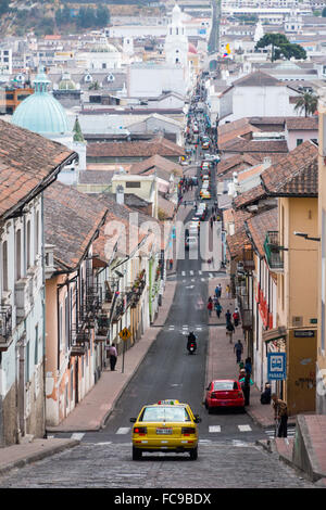 Straßenszene in Quito, Ecuador Stockfoto