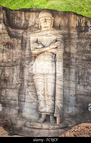 Die Gal Vihara. Stockfoto