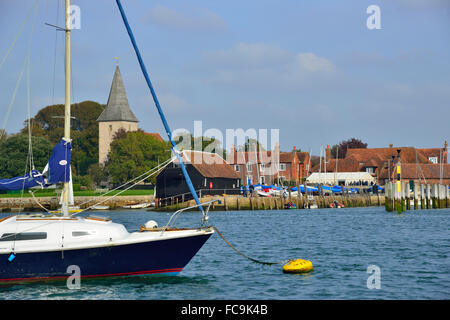 Auffassung von der Dorf Bosham befindet sich im Hafen von Chichester, West Sussex, England (UK) Stockfoto