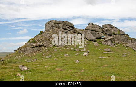 Kestor Rock auf Chagford, Dartmoor Stockfoto