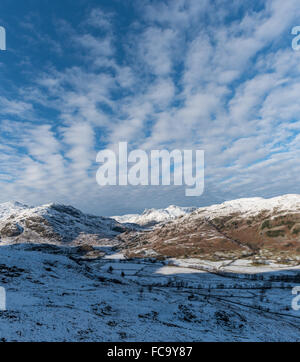 Winter in kleinen Langdale Stockfoto