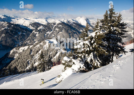 Dorfgastein, Österreich. 13. Januar 2016. Sonnigen Wintertag in den österreichischen Alpen. Stockfoto