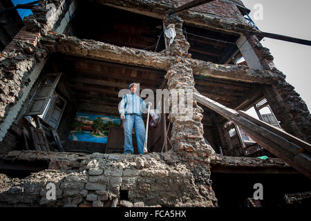 Nepal, Bhaktapur, ein Jahr nach dem Erdbeben Stockfoto