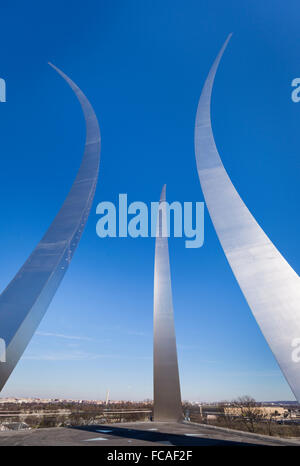 ARLINGTON, VIRGINIA, USA - Vereinigte Staaten Luftwaffe Denkmal. Stockfoto