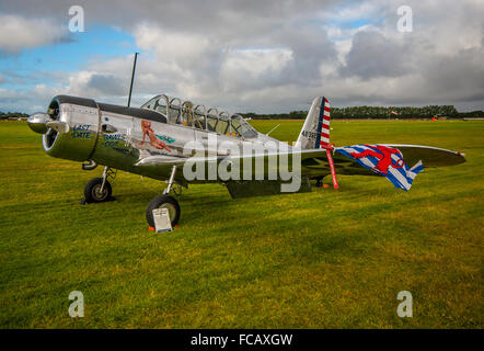 Vultee BT-13 Valiant war ein Basic-Trainer-Flugzeug aus der Zeit des Zweiten Weltkriegs, das von Vultee Aircraft für die US Army Air Force gebaut wurde Stockfoto