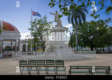 Cienfuegos der Parque José Marti, Zentralkuba Stockfoto