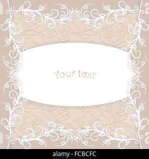 Vintage Karte mit Platz für Ihren Text. Stock Vektor