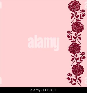 Zarte Muster mit Pfingstrose Blumen Hintergrund für die Grußkarte oder Einladung Design. Stock Vektor