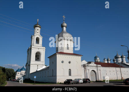 St George's (Jurjew) Kloster, Weliki Nowgorod, Russland. St George wird in der Regel als ältestes Kloster Russlands genannt. Stockfoto