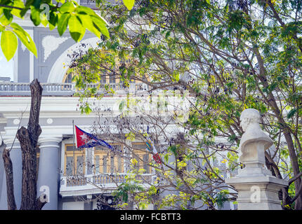 Die zentrale Parque José Marti in Cienfuegos, Kuba Stockfoto