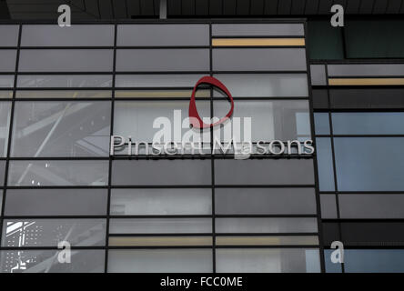 Internationale Anwaltskanzlei Pinsent Masons Büros am lanyon Place in Belfast. Stockfoto