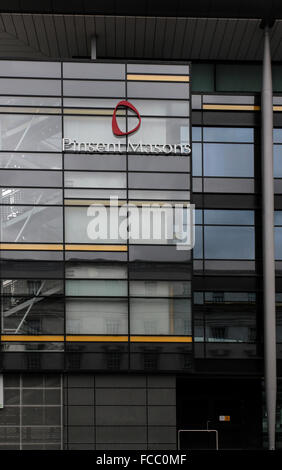 Internationale Anwaltskanzlei Pinsent Masons Büros am lanyon Place in Belfast. Stockfoto