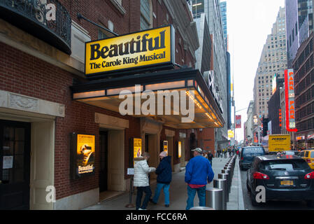 Schöne Musical am Broadway Stockfoto