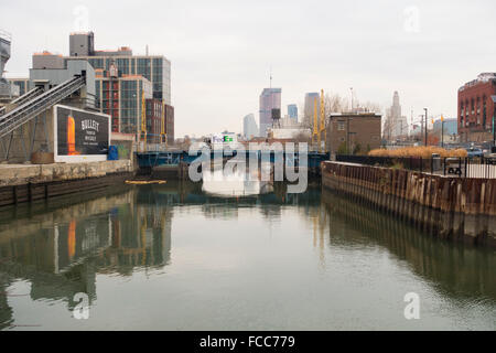 3rd Street Bridge über den Gowanus Canal Brooklyn NYC Stockfoto