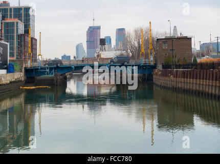 3rd Street Bridge über den Gowanus Canal Brooklyn NYC Stockfoto