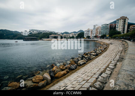 Felsküste bei Stanley auf Hong Kong Island, Hongkong. Stockfoto