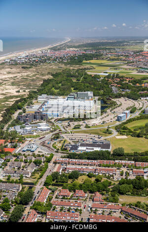 Niederlande, Noordwijk, ESTEC, Europäische Weltraumforschung und Technologie-Zentrum. Luftbild Stockfoto