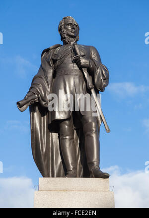 Statue des Charles James Napier am Trafalgar Square in London Stockfoto