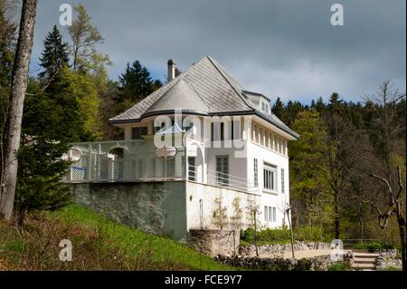 Le Corbusier Haus Maison Blanche, Le Locle, UNESCO World Heritage Site-La Chaux-de-Fonds / Le Locle, Schweiz Stockfoto