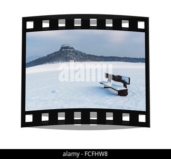 Der Zirkelstein Rock, Reinhardtsdorf Schoena, Sächsische Schweiz in der Nähe von Dresden, Sachsen, Deutschland, Europa Stockfoto