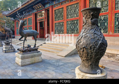 Sonntag, Bootfahren und Wandern am See an der Sommerpalast Peking-China Stockfoto