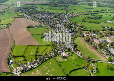 Eine Luftaufnahme des Callow Ende, einem Dorf in den Malvern Hills District Worcestershire Stockfoto