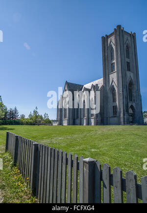 Landakot Kathedrale in Reykjavik, Island. Stockfoto