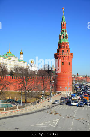 Der Moskauer Kreml im Frühjahr, Russland Stockfoto