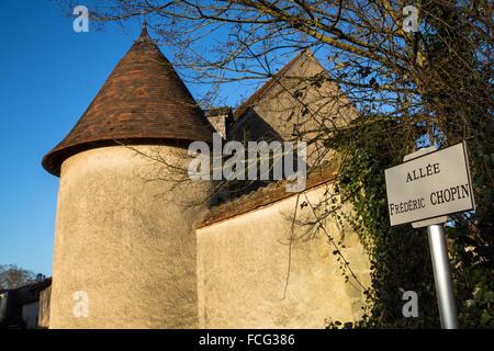 DIE PROVINZ BERRY, GEORGE SAND BLACK VALLEY Stockfoto