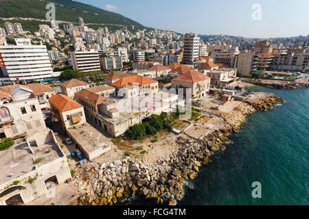 Altbauten, Antenne, Jounieh, Libanon Stockfoto