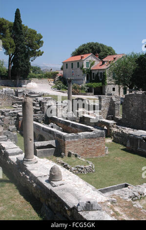 Salona Ruinen, Dalmatien, Kroatien Stockfoto