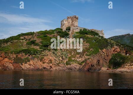 AUßENILLUSTRATION SÜD-KORSIKA (2A), FRANKREICH Stockfoto