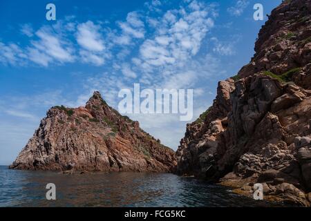 AUßENILLUSTRATION SÜD-KORSIKA (2A), FRANKREICH Stockfoto