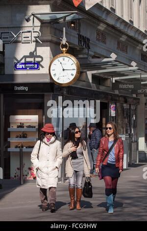 AUßENILLUSTRATION, STEUERPARADIES, ZÜRICH, SCHWEIZ Stockfoto