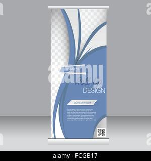 Roll-up Banner stehen Vorlage. Zusammenfassung Hintergrund für Design. Stock Vektor