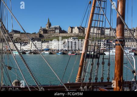 ABBILDUNG VON GRANVILLE, MANCHE, FRANKREICH Stockfoto