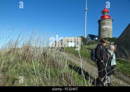 ABBILDUNG VON GRANVILLE, MANCHE, FRANKREICH Stockfoto