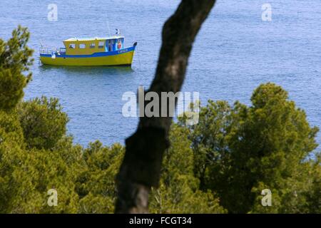 CARRY-LE-ROUET, MARINE PARK AN DER CÔTE BLEUE, FRANKREICH Stockfoto